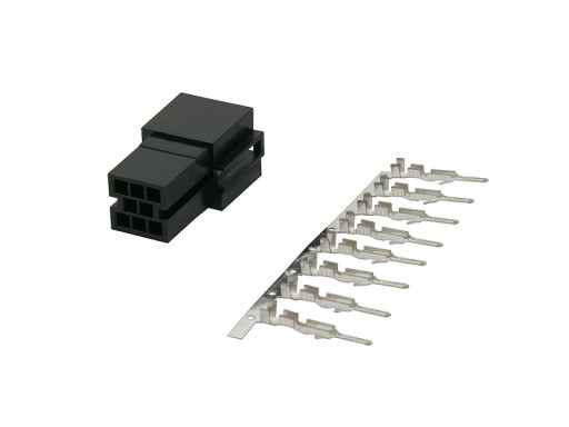 ISO MINI-ISO zásuvka (puzdro + 8-PIN) s koncovkou