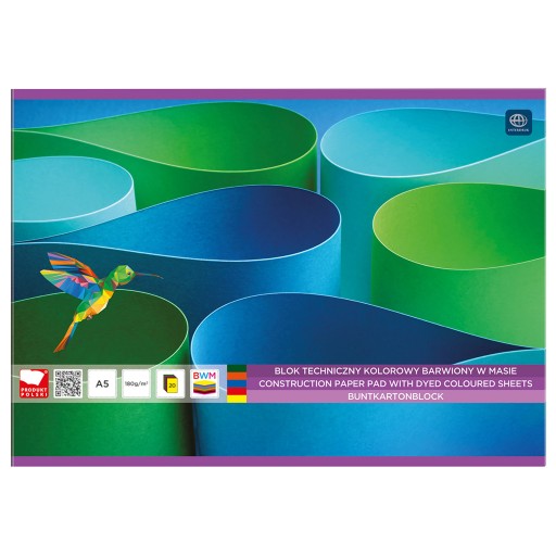 Interprint Color Technical Block A5 20 listov