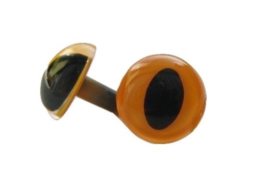 Mačacie oči krimpovacie oči pre maskotov 18mm CAT P