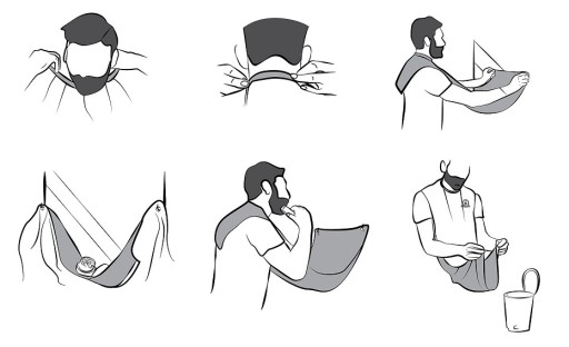 SÚPRAVA HREBEŇA NA HOLENIE BEARD CAPE STYLING SET PRE MUŽOV ZÁstera