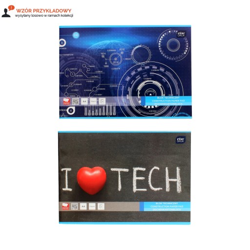 Technický blok A4/10 biely Interprint