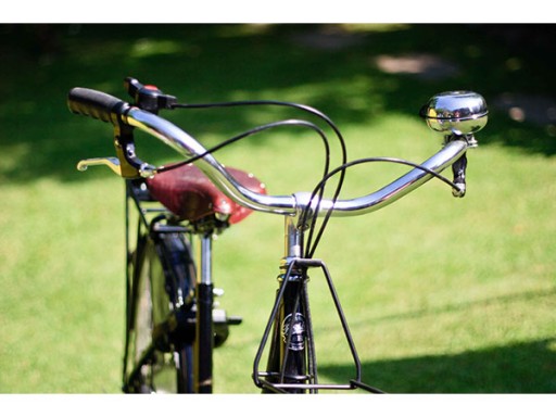 Cyklistický zvonček na bicykel, vyrobený z kovu, ocele