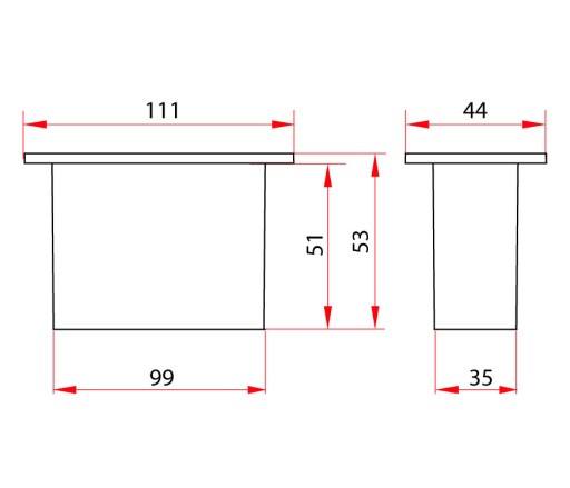 LED fasádne svietidlo, schodiskové svietidlo SP-01 IP54