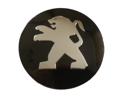 Nálepka PEUGEOT, emblém, ráfik, kryt náboja, 65 mm