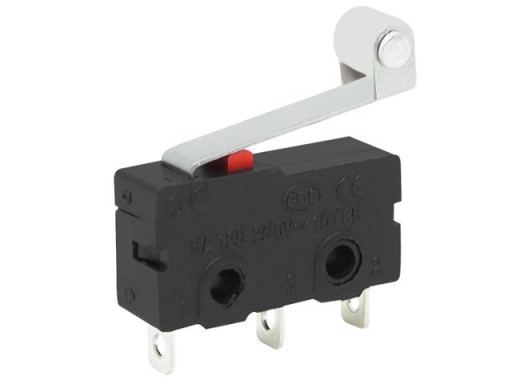 MINI KONCOVÝ SPÍNAČ S KOVOVÝM VALČKOM WK625 5A-250V