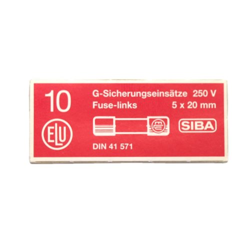 Poistka 5x20mm 0,16A rýchla 160mA SIBA 10ks