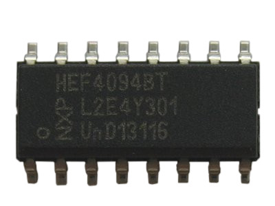 HEF4094B 8-bitový SIPO SMD SO16 /2236 register