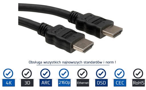 NOVÝ A ÚPLNE NOVÝ HDMI KÁBEL 1,5M 3D 4K CE RoHS