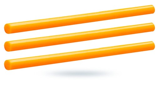 Lepiace tyčinky tyčinky 11x200mm ORANŽOVÉ lepidlo