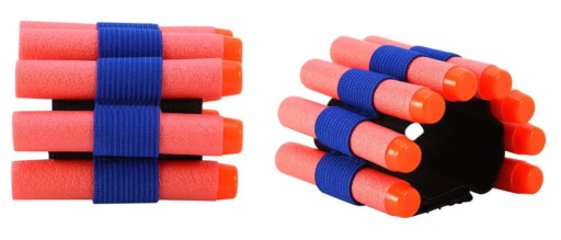 CARTRIDGE BAND ZÁSOBNÍK V RUKE 8 KS PRE NERF PRE MRUPY KAPACITA