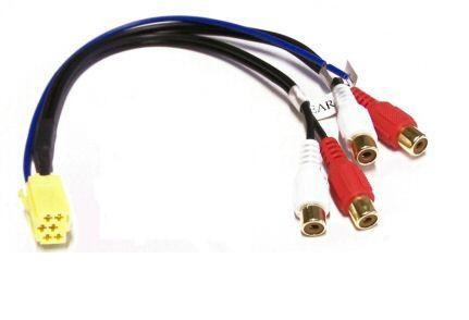 MINI ISO - RCA OUT výstup adaptéra pre zosilňovač ŠKODA MCD MFD SYMPHONY MS