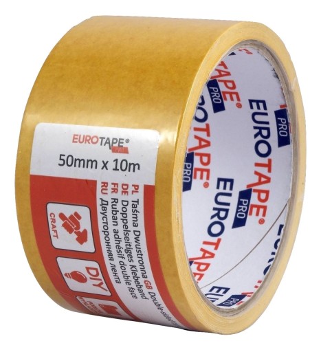 OBOJSTRANNÁ EUROPÁSKA 50mmx10m SAMOLEPIACA