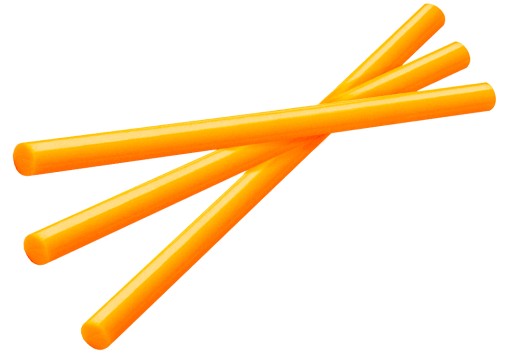 Lepiace tyčinky tyčinky 11x200mm ORANŽOVÉ lepidlo