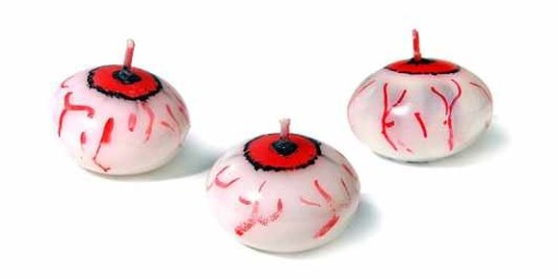 Plávajúca očná sviečka pre VEŠTENIE očí Halloweenske dekorácie Deň svätého Ondreja