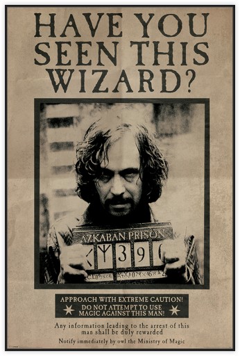 Filmový plagát Harry Potter Sirius Black filmové plagáty na stenu 61x91,5 cm