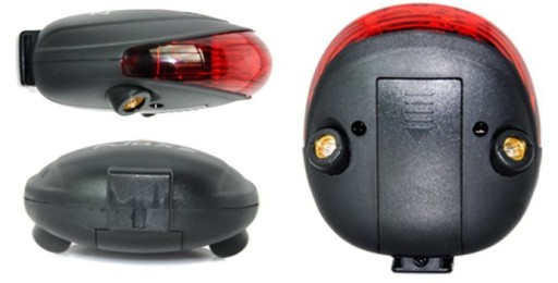 BIKE LAMPA LED LASEROVÁ ZADNÁ BICYKLE LAMP
