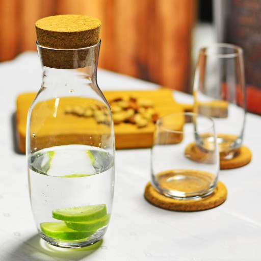 Karafa KROSNO Basic Glass na víno, vodu a džús, 1 l