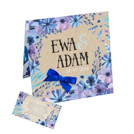 Svadobné oznámenia ZSK22 Flowers + príloha ZDARMA