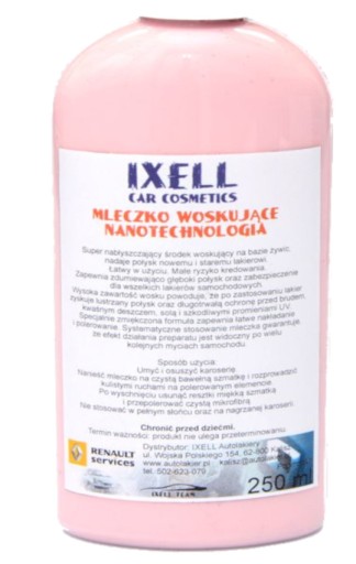 SUPER MILK NANOTECHNOLÓGIA SILNÝ LESK používané v servise RENO UK 250ml