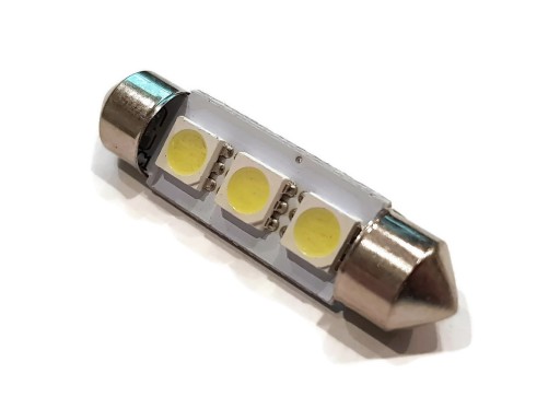 ŽIAROVKA 3 LED 5050 SMD TRUBKA 37mm C5W C10W FESTOON