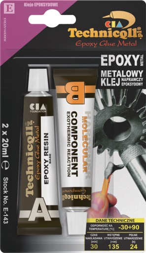 METAL EPOXIDOVÉ LEPIDLO 2 x 20 ml - Technicqll