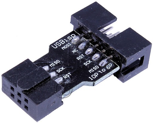 Adaptér 10 pin 6 pin Kanda ISP USBasp adaptér