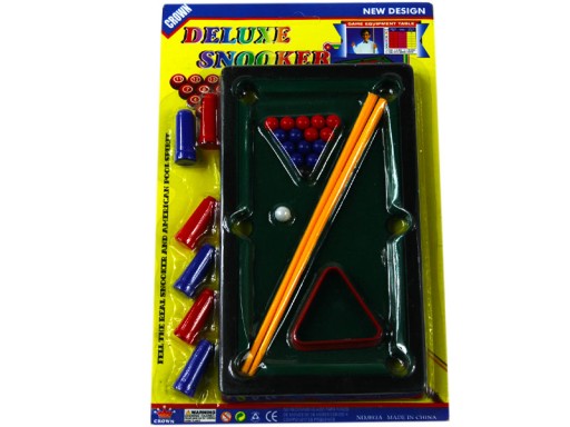 MINI BAZÉNOVÝ STOL BILIARD + príslušenstvo Snooker