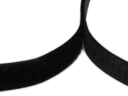 ČIERNA PÁSKA NA VELCRO, ŠÍRKA 2,5 cm, VEĽMI PEVNÁ, 1 METER