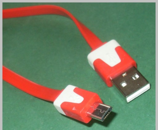 MICRO USB konektor na USB plochý kábel Nokia 1m (2052)
