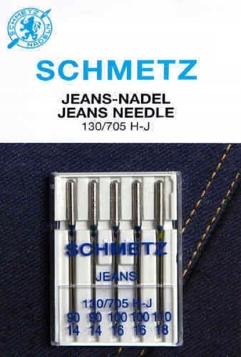 SCHMETZ JEANS POLPLOCHÉ STROJOVÉ IHLY č.90