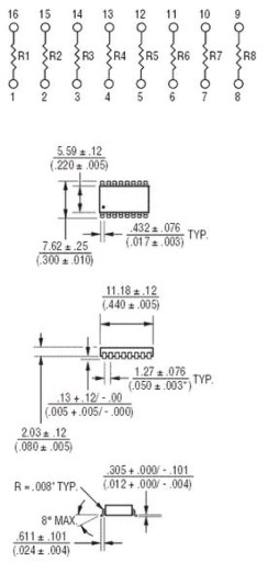 ART Ladder res. 8x10K (4816P-1-103) SMD-SO16