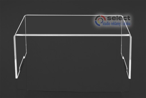 STOJAN Displej, UNIVERZÁLNY PLEXI STOJAN 3 mm (plexisklo) 250/100/130 mm