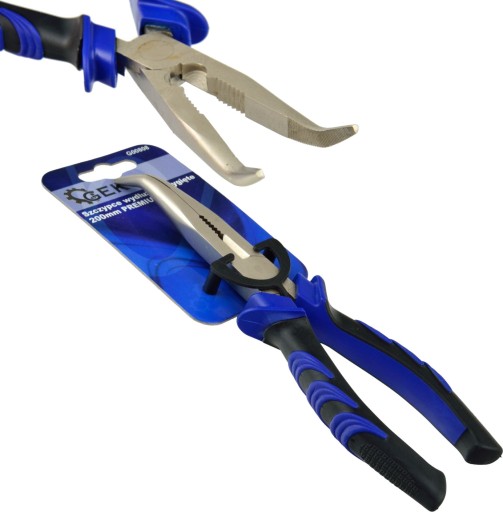 Predĺžené zalomené kliešte 200mm PREMIUM GEKO G008