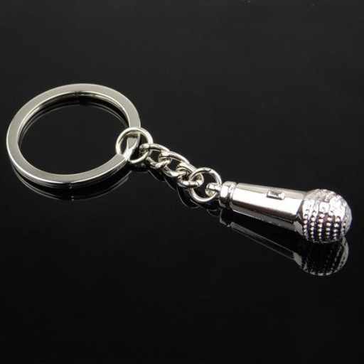 MUSIC KEYRING - MICROPHONE - vokál KEYRING spev
