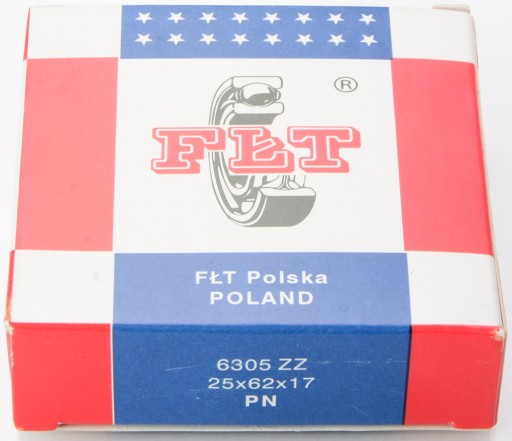 Ložisko guličkové FŁT 6305 ZZ 25x62x17mm poľský