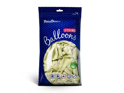 KRÉMOVÉ BALÓNKY pastelové silné 27 cm 12 palcov 50 ks na girlandy