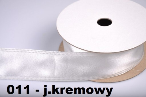 Saténová stuha s drôtikom 4cm/10y, 3 farby