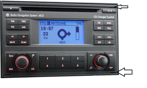 Inštalačné kľúče 4 ks pre VW AUDI FORD MERCEDES Concert MFD Audio APS rádio