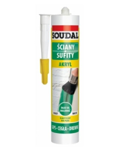 SOUDAL - BIELY AKRYL AKRYLÁTOVÝ TEPEL