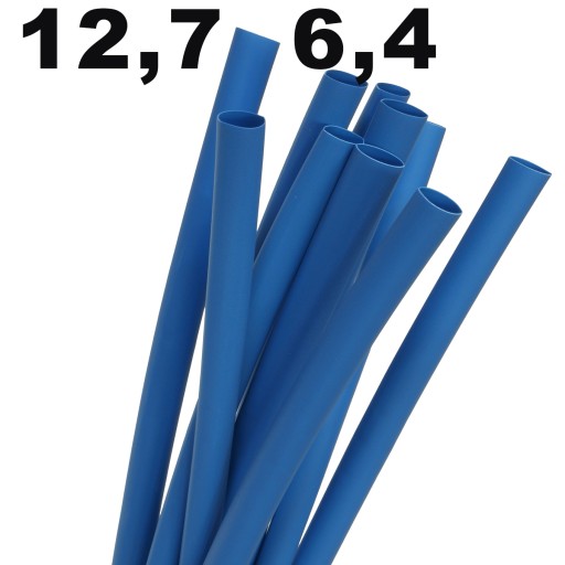 TEPELNÁ ZMRŠŤOVACIA TUBE RC 12,7 6,4 1m modrá