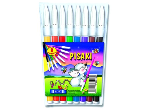 KAMET školské fixky, fixky, fixky, 8 farieb
