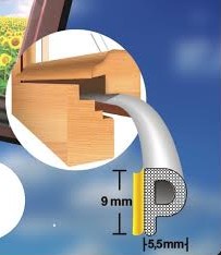 Okenné tesnenie P 12 m BIELA Vysoká kvalita!