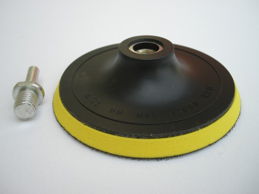 KOTÚČ SO VELCRO 125mm M14 PLUS ADAPTÉROM NA VŔTAČKU