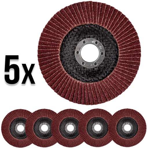 KLAPKOVÝ BRÚSNY KOTÚČ 125MM P60 x5