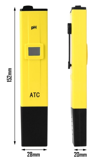 Elektronický pH meter, ATC tester vody, FV pufry