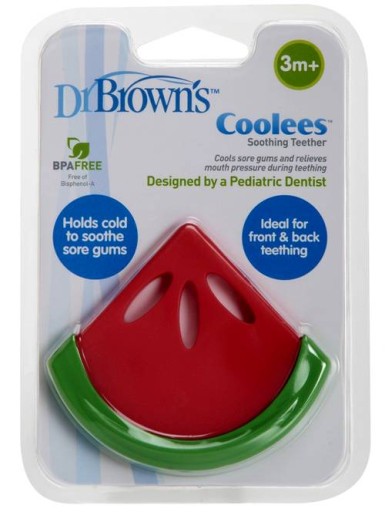 DR BROWN'S Chladiace a upokojujúce hryzátko WATERMELON 3m+