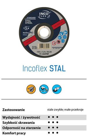 BRÚSNY KOTÚČ OCELOVÝ 125 x 6,0 INCO FLEX