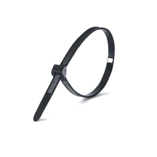 Sťahovacie pásky 300 x 4,8 mm čierne