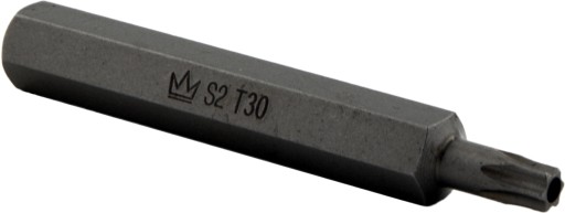 KONCOVÝ BIT 10MM TORX T30 x 75MM S2 S OTVOROM