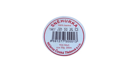 Šnúrka SNEHURKA, farba ČEREŠŇA 3384